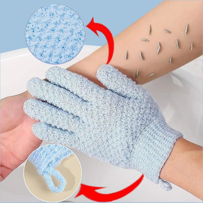 Men'S Accessories Types - 2-teiliges Peeling-Badehandschuh-Set für die Dusche, Tiefenreinigung,