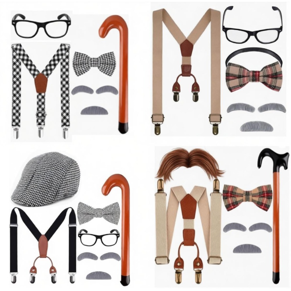 Men'S Accessories In The 1920S - 100-Tage-Schulfeiertag Kostüm Alter Mann Outfit Hut