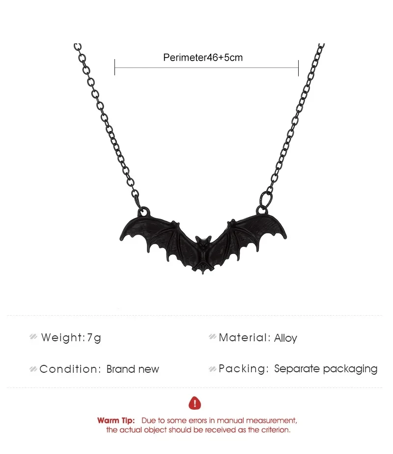Retro Punk Fledermaus geformte – Men Accessories Neck Chain Bewertung und Preis