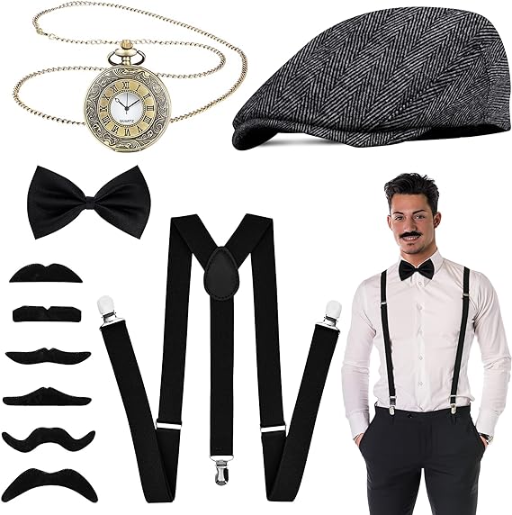 1920s Herren Kostüm Gangster B – Men'S Accessories In The 1920S Bewertung und Preis